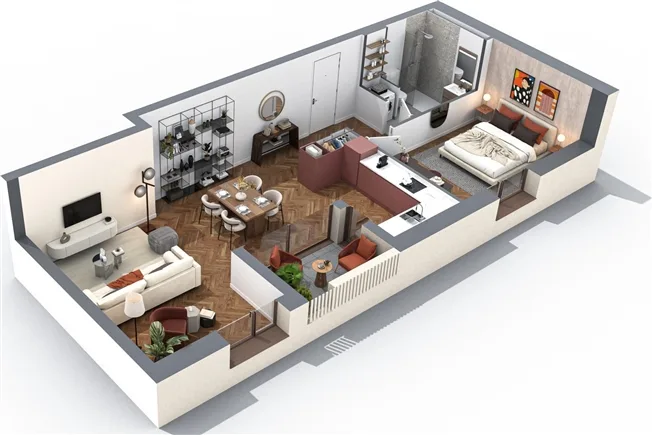 Lot D-004 - 2.5 room apartment on the ground floor – photo 19 of 22