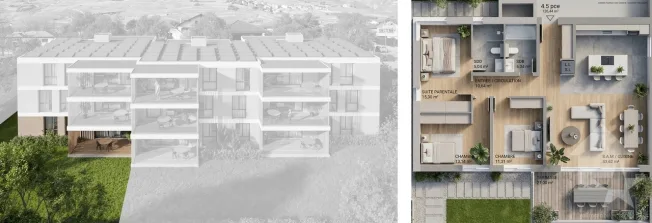4.5 Zimmer Wohnung in Conthey – foto 10 di 10