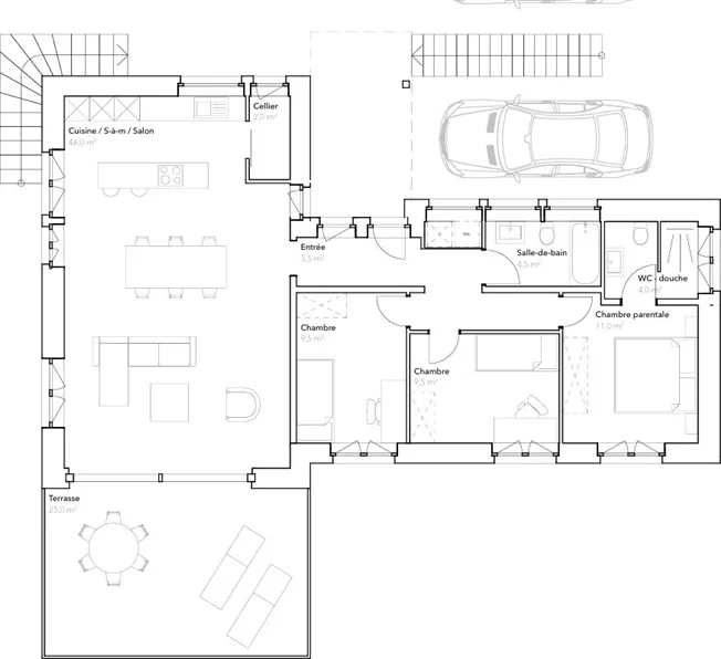Appartement 4.5 pcs avec grande terrasse – foto 7 di 8