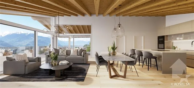 4.5 Zimmer Wohnung in Savièse – foto 10 di 12