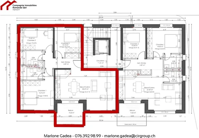 4.5 Zimmer Wohnung in Le Landeron – Foto 4 von 6