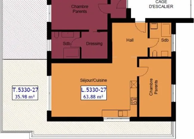 2.5 Zimmer Attikawohnung in Delémont – Foto 8 von 8