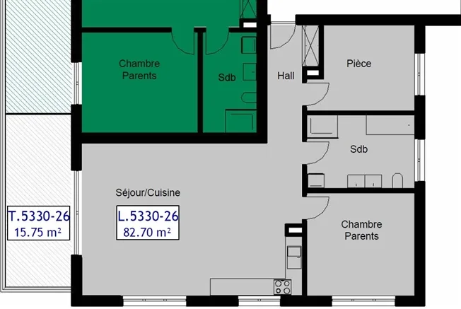 3.5 Zimmer Wohnung in Delémont – Foto 8 von 8
