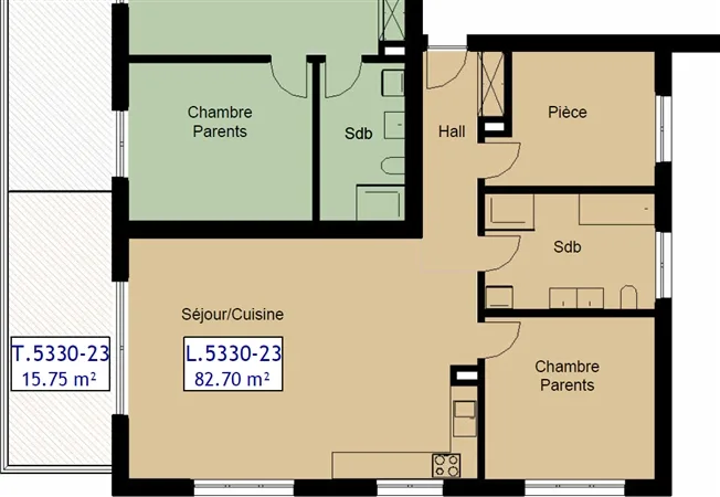 3.5 Zimmer Wohnung in Delémont – Foto 8 von 8