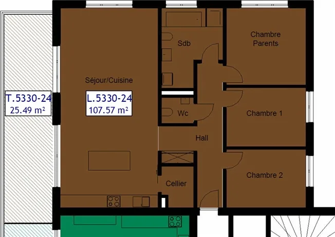4.5 Zimmer Wohnung in Delémont – Foto 8 von 8