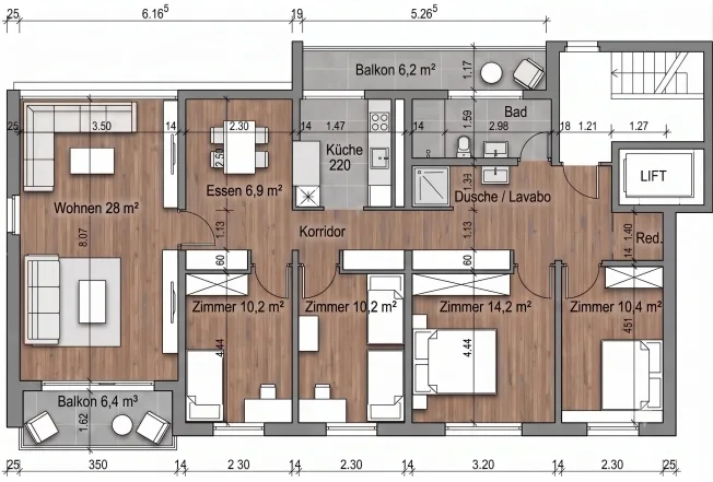 5.5 Zimmer Wohnung, 3018 Bern