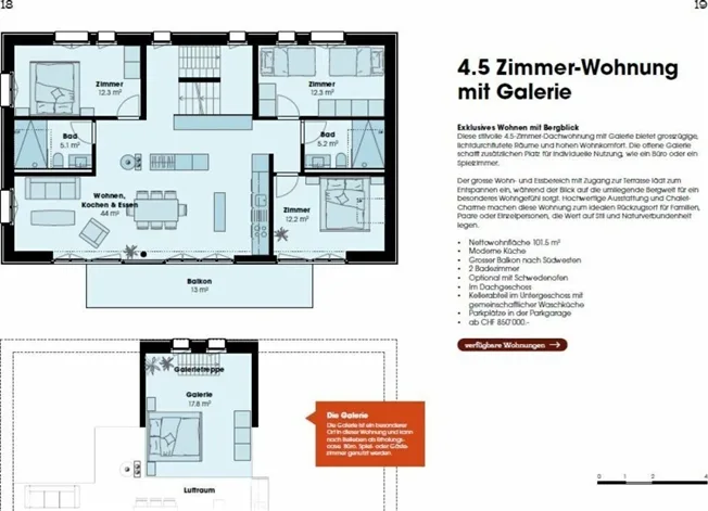 2.5 Zimmer Wohnung in Adelboden – Foto 7 von 7