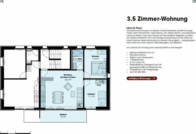 4.5 Zimmer Wohnung in Adelboden – foto 7 di 7