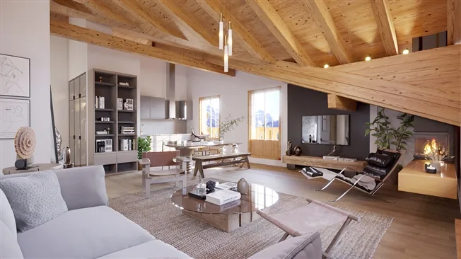 Appartement en attique de 4.5 pièces sur plan - Gsteig – foto 2 di 3