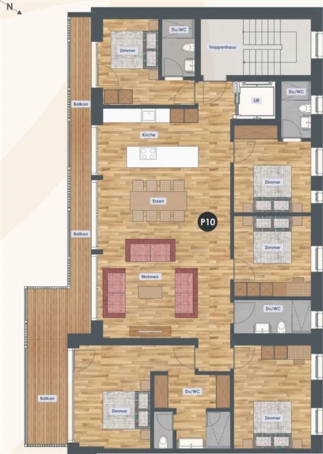 6.5 Zimmer Wohnung in Saas-Grund – Foto 7 von 7