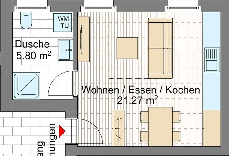 1.5 Zimmer Wohnung in Grächen – photo 2 of 2