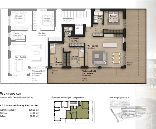 4.5 Zimmer Wohnung in Visp – Foto 11 von 12