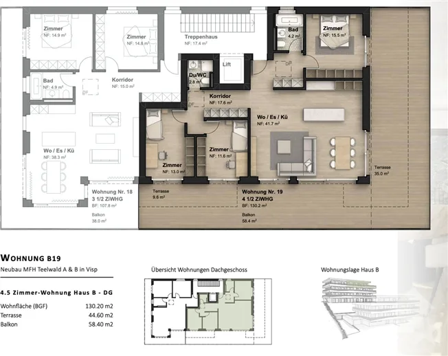 4.5 Zimmer Wohnung in Visp – Foto 12 von 12