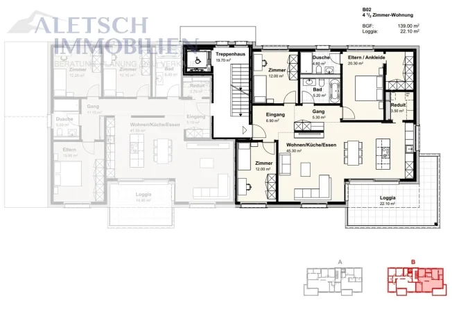 4.5 Zimmer Wohnung in Steg – Foto 6 von 6