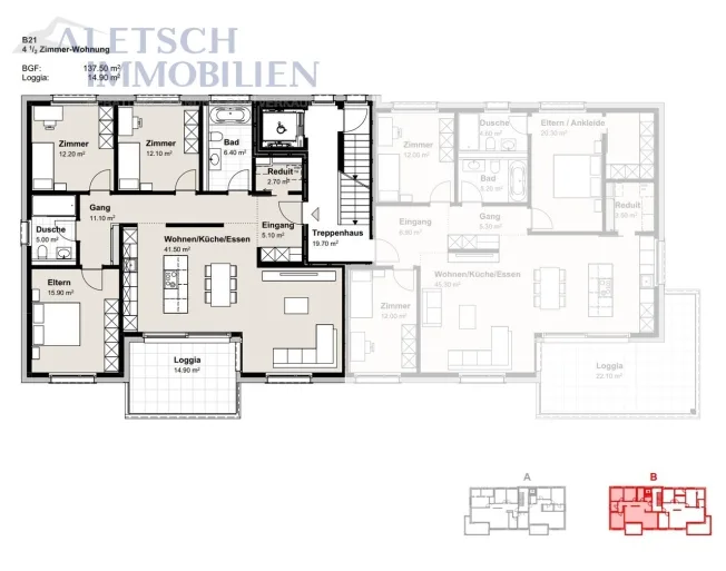 4.5 Zimmer Wohnung in Steg – Foto 5 von 5