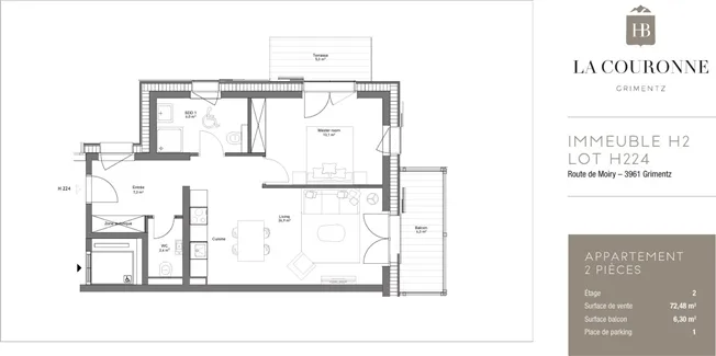 2.5 Zimmer Wohnung in Grimentz – Foto 12 von 12