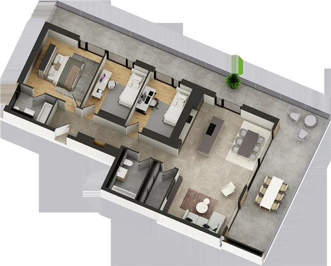4.5 Zimmer Wohnung in Chermignon – Foto 5 von 8