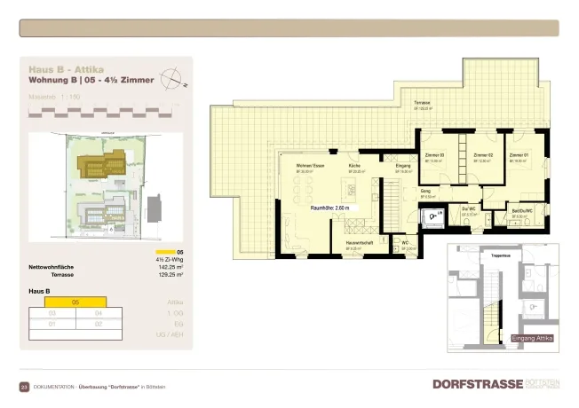 4.5 Zimmer Attikawohnung in Kleindöttingen – foto 6 di 13