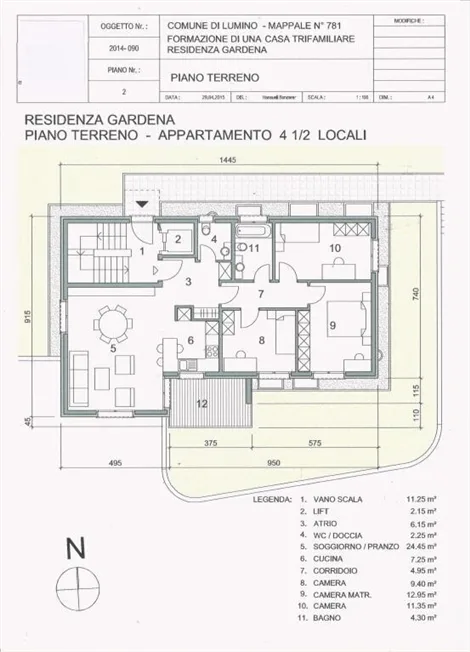 4.5 Zimmer Wohnung in Lumino – Foto 9 von 12