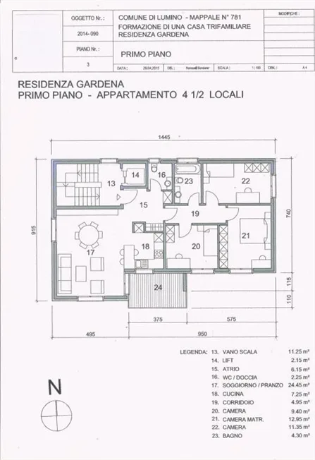 4.5 Zimmer Wohnung in Lumino – Foto 11 von 12