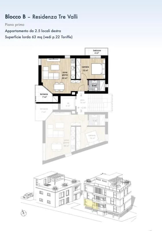 2.5 Zimmer Wohnung in Biasca – Foto 4 von 4