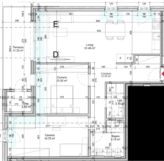 3.5 Zimmer Wohnung in Lamone-Cadempino – Foto 16 von 17