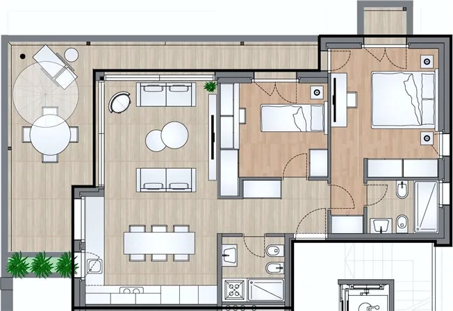3.5 Zimmer Wohnung in Melide – Foto 10 von 11