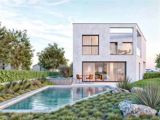 Villa con piscina in costruzione nel Mendrisiotto – foto 4 di 6