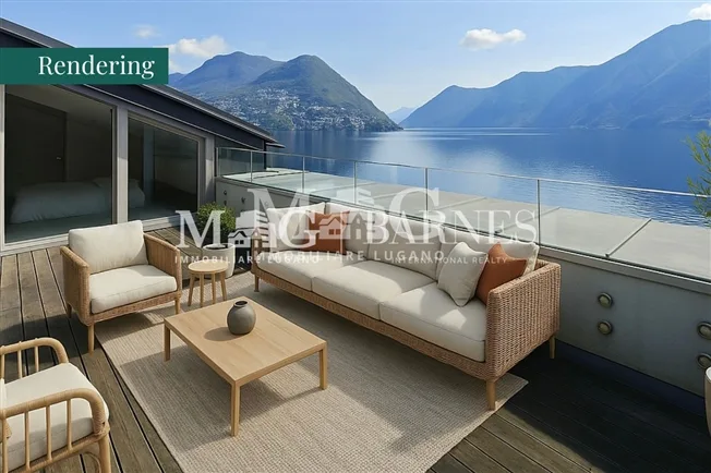 4.5 Zimmer Attikawohnung in Lugano – photo 4 sur 7