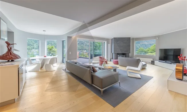 Design villa with breathtaking lake view, SPA and indoor pool - Vico Morcote – photo 10 of 16