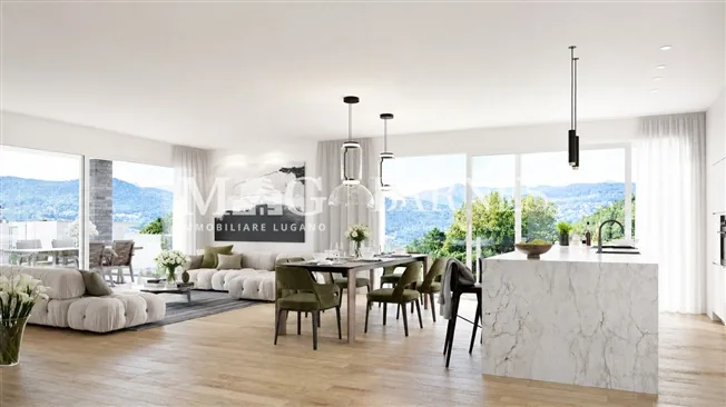 4.5 Zimmer Attikawohnung, 6925 Gentilino