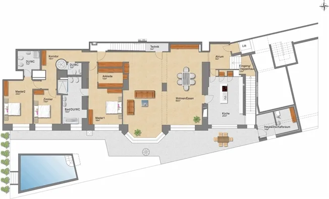 6 Zimmer Wohnung in Castagnola – Foto 2 von 13
