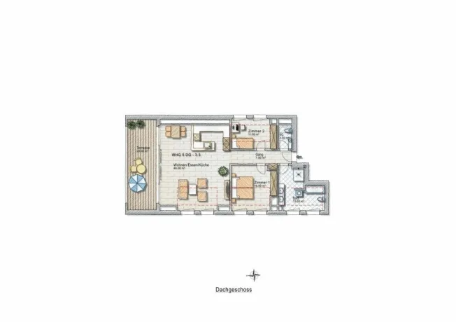 3.5 Zimmer Wohnung in Bottighofen – Foto 7 von 7