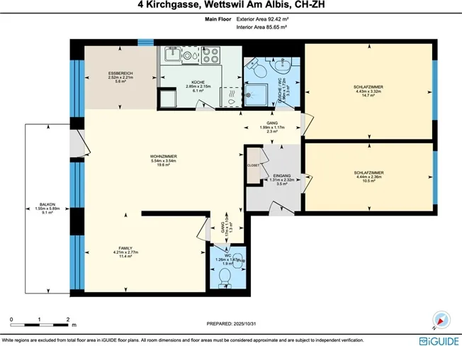 4.5 Zimmer Wohnung, 8907 Wettswil