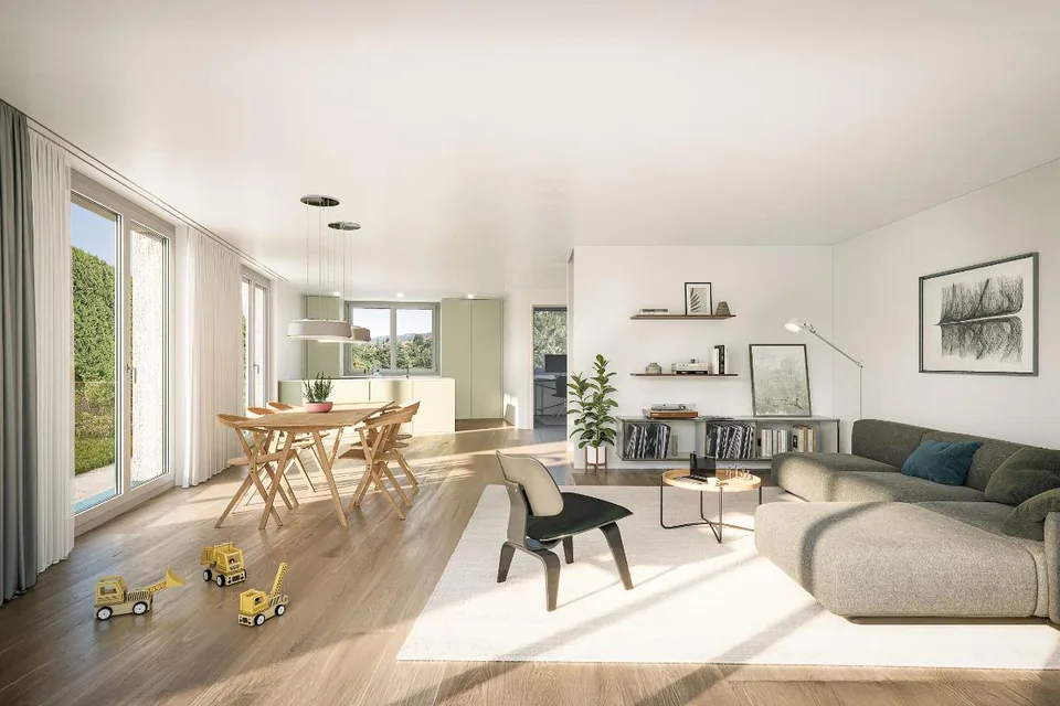 6.5 Zimmer Doppeleinfamilienhaus in Wittenbach – photo 3 of 5