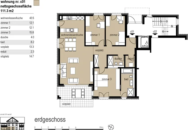 4.5 Zimmer Wohnung in Wängi – Foto 2 von 4