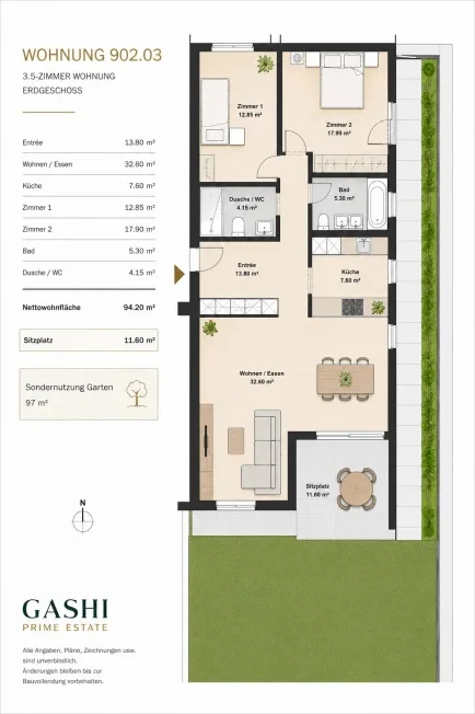 3.5 Zimmer Wohnung, 5737 Menziken