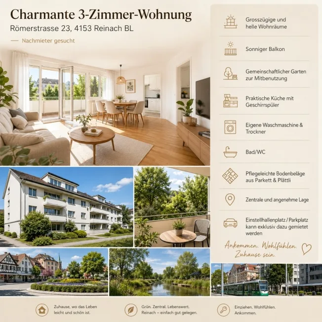3.5 Zimmer Wohnung, 4153 Reinach BL