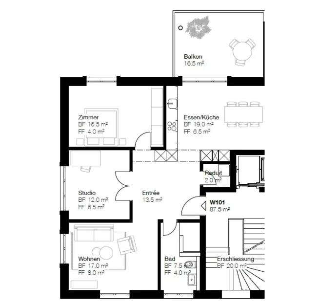3-Zimmer-Neubauwohnung in Effretikon mieten - Zürich HB in 16 Minuten