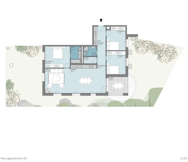 4.5 Zimmer Wohnung, 1008 Prilly