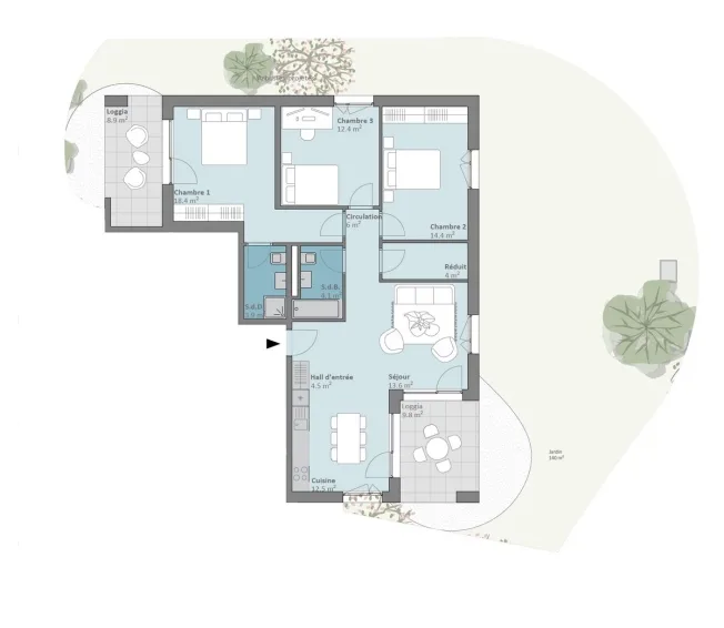 4.5 Zimmer Wohnung, 1008 Prilly