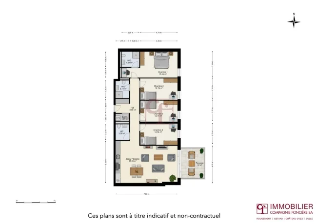 5.5 Zimmer Wohnung, 1678 Siviriez