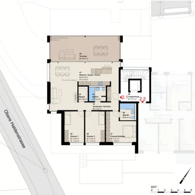 4.5 Zimmer Wohnung, 9033 Untereggen
