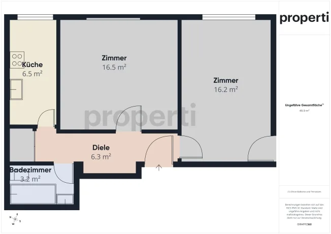 2 Zimmer Wohnung, 2540 Grenchen