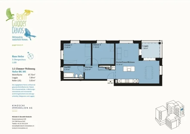 3.5 Zimmer Wohnung, 7270 Davos Platz