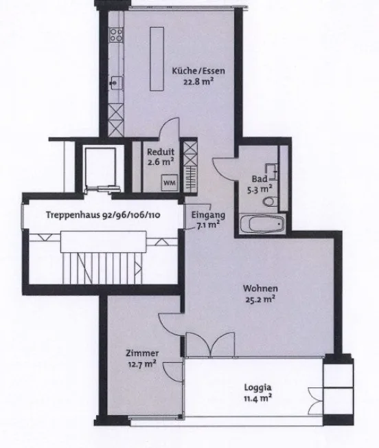 2.5 Zimmer Wohnung in Winterthur – foto 7 di 8