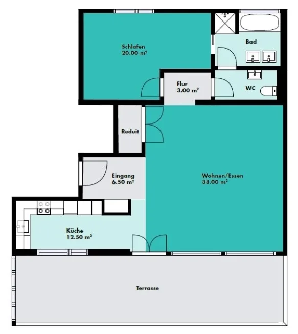 2.5 Zimmer Wohnung, 9016 St. Gallen