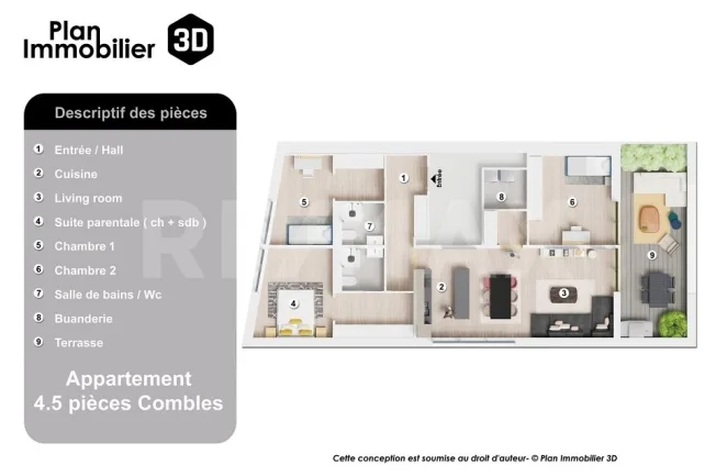 4.5 Zimmer Attikawohnung, 1081 Montpreveyres
