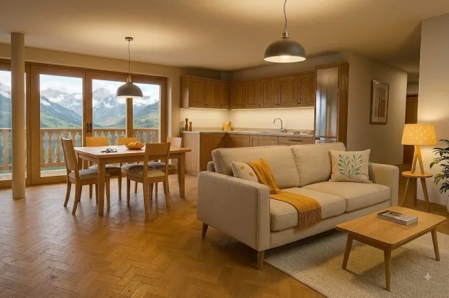 4.5 Zimmer Wohnung, 1660 Les Moulins