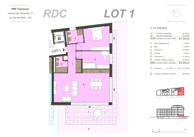 3.5 Zimmer Wohnung in La Tour-de-Peilz – Foto 13 von 18